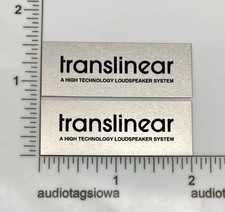 Translinear Speaker Badge Logo Emblem Custom PAIR Self Stick