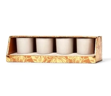 Threshold Soy Blend Candle Set 4pk 1.9oz Glass Votive - Vanilla Pumpkin