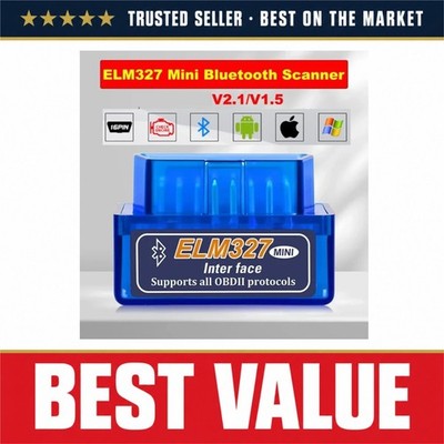 ELM327 V1.5 V2.1 Bluetooth OBD2 Scanner Car Diagnostic Code Reader