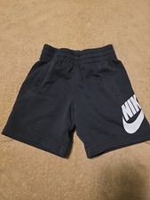 Nike Boys Logo Sweat Shorts Size XS NWOT Black W/ Pockets
