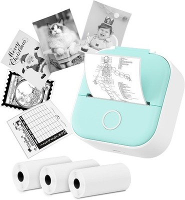 Phomemo T02 Mini Printer Pocket Machine Printer for Pictures Photos Journals DIY