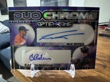 2025 LEAF OPTICHROME IKE IRISH CADEN BODINE DUO RC TOP PROSPECT AUTO #/5