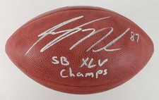 Jordy Nelson Signed Official Wilson The Duke Super Bowl XLV Football JSA
