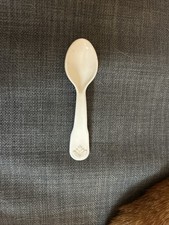 T33 Vintage Fisher Price Fun With Food White Utensils 5 Spoons