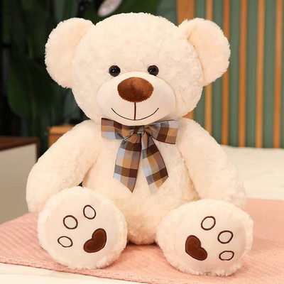 35/50/60CM Cute Classic Teddy Bear Plush Toys Kawaii Bow Tie Bear Plushie Pillow