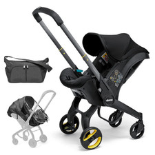 Image of Doona X Car Seat & Stroller With Essential Bag & Raincover Convertible Pushchair