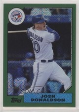 2017 Topps Silver Pack 1987 Design Chrome Green 97/150 Josh Donaldson #87-JD 0b5