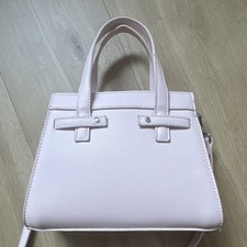 Damen Umhängetasche Rosa Kunstleder Saffiano...