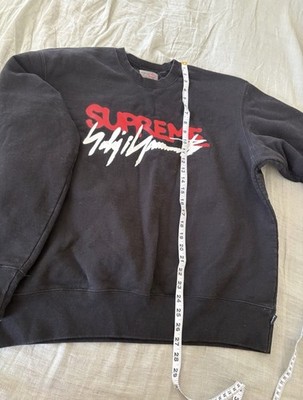Supreme x Yohji Yamamoto Crewneck Black Sweatshirt Size Mens Medium Pullover