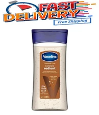 Vaseline Intensive Care Radiant Body Oil Gel with Cocoa Butter for Dry Skin 6.8