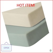 GUNTAIL Baby Crib Sheets for Boys Girls, 2 Pack Fitted Crib Sheet for Standard C