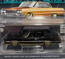 GREENLIGHT LOWRIDERS 1:64 1976 CADILLAC ELDORADO CONVERTIBLE OUT OF PRODUCTION!!