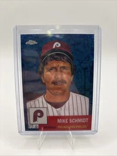 2022 Topps Chrome Platinum Toile White Blue Refractor Mike Schmidt #401 /199