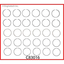 Enginetech Engine Piston Ring Set C83016-STD; 83.00mm Bore