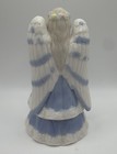 Vintage Praying Angel Trinket Box Ceramic Blue & White Approx. 5-1/4” Tall China — photo 3