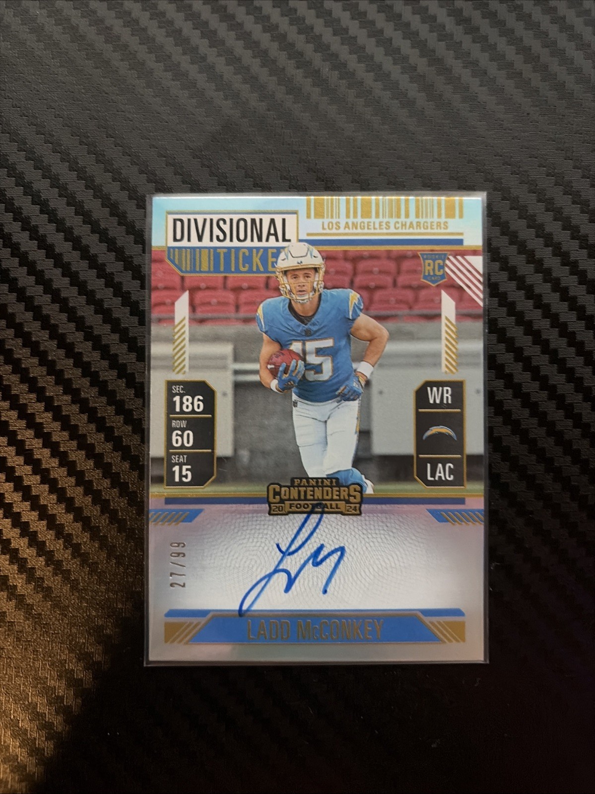 2024 Panini Contenders - Rookie Ticket RPS Ladd McConkey #110 Hobby (AU, RC)