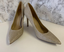 Sam Edelman Danna Silver/Gold Metallic Sparkle Pointed Toe Pumps Size 11