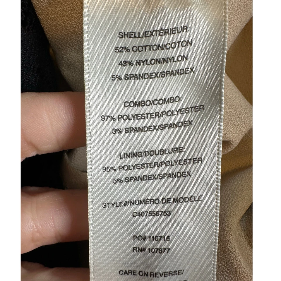 Maxi Vestido Alice + Olivia Mia Negro Encaje Talla 10 Foto 4 de 4