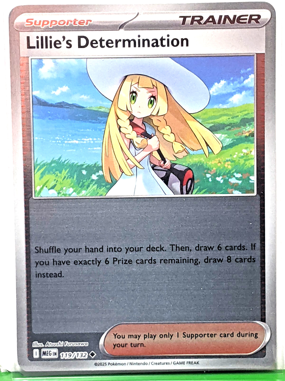 Lillie's Determination 119/132 Me01 Mega Evolution Reverse Holo NM Free Shipping