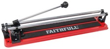Faithfull Tile Cutter 300mm Manual Dual Rail Tile Cutter for Wall Floor & Quarry