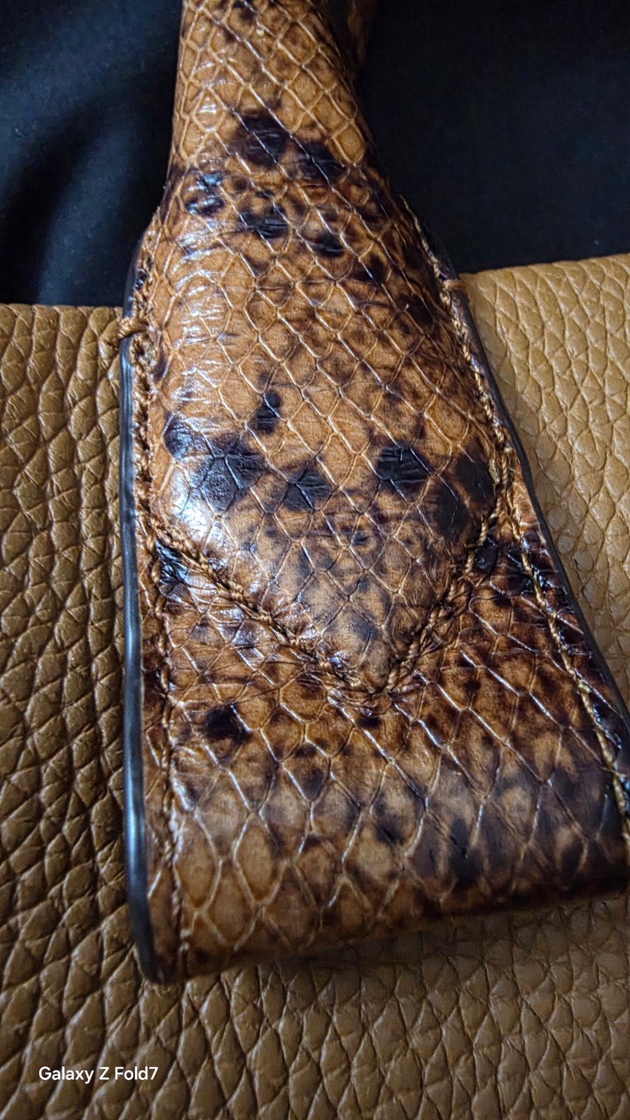 Michael Kors Python Embossed Satchel Bag Leather … - image 9