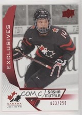 2019 Upper Deck Team Canada Juniors Exclusives 33/250 Sasha Mutala #4 1tr