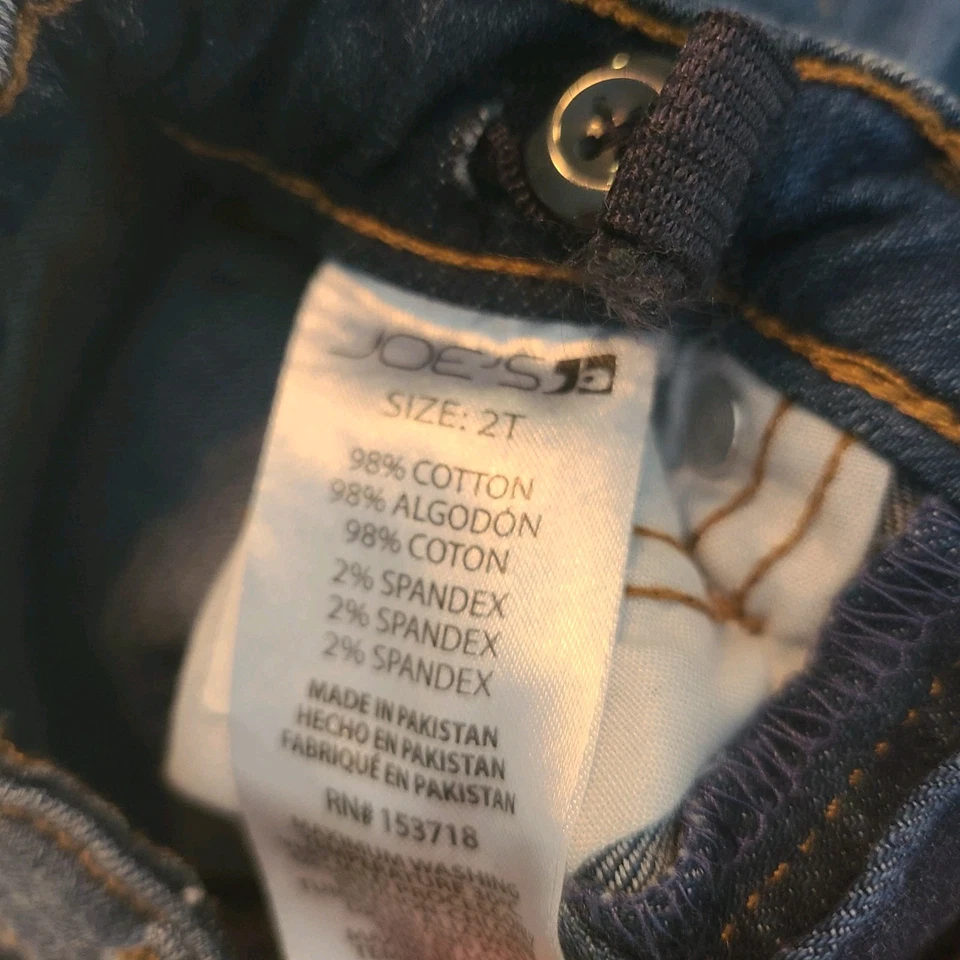 Pantalones de mezclilla Joes para niños pequeños talla 2T azul elástico cintura ajustable  Foto 4 de 4