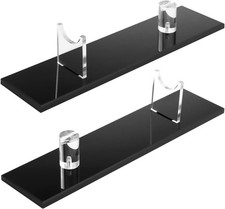 Acrylic Knife Display Stand Set - 2 Pieces Elegant Single Knife Holder