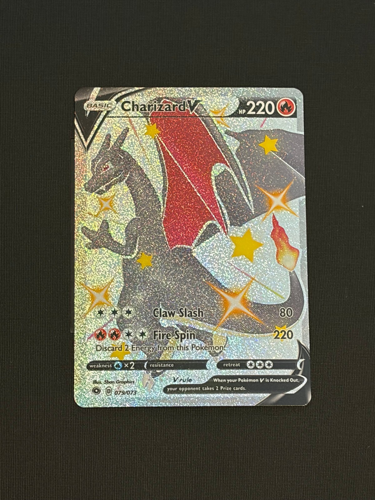 Charizard V (Secret) 79/73 Champion's Path NM Pokemon