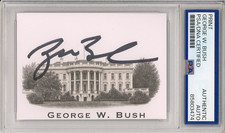 President George W Bush SIGNED AUTOGRAPH White House Picture PSA DNA COA AUTO