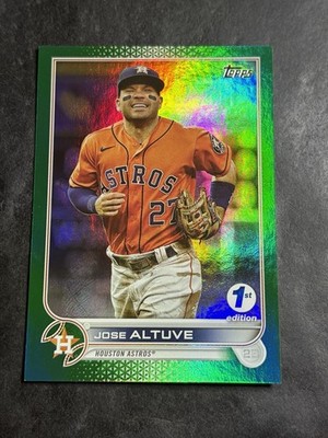 2022 Topps 1st Edition Jose Altuve #278 Green Foil /150 - Houston Astros