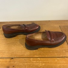 MADEWELL Sz 11 Womens Bradley Lugsole Chunky Loafer Brown Cherry Wood Leather