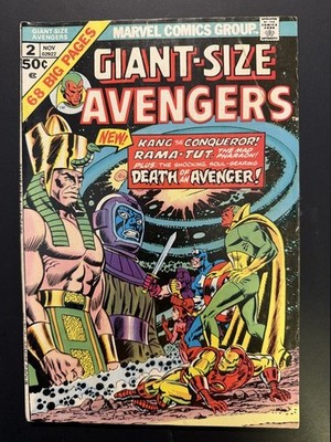 Giant-Size Avengers #2 1974 Key Death Swordsman Hawkeye Joins | Comic 5.0