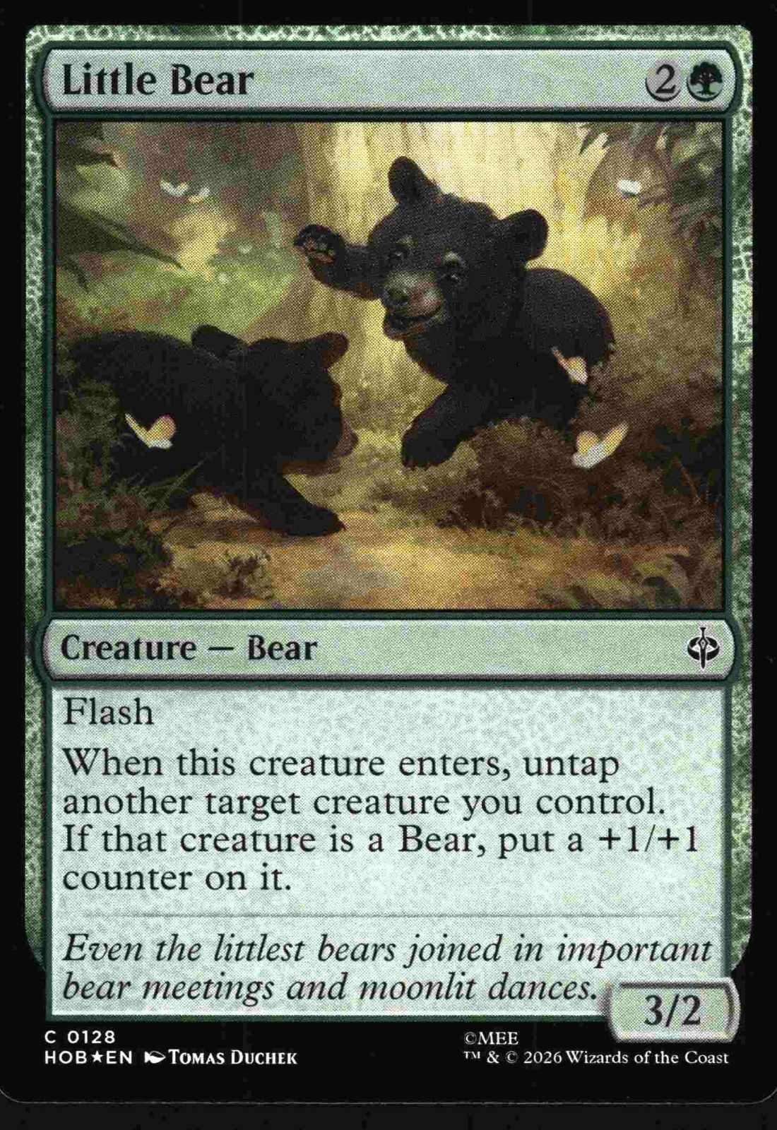 Little Bear - 128 - NM - Foil- The Hobbit - MTG
