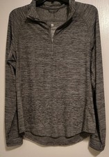 All in Motion Women's S Quarter Zip Pullover Gray Heather Athletic - NWT