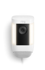 Ring Spotlight Cam Pro Plug-In White / 3D Motion Detection Two-Way Talk Camera