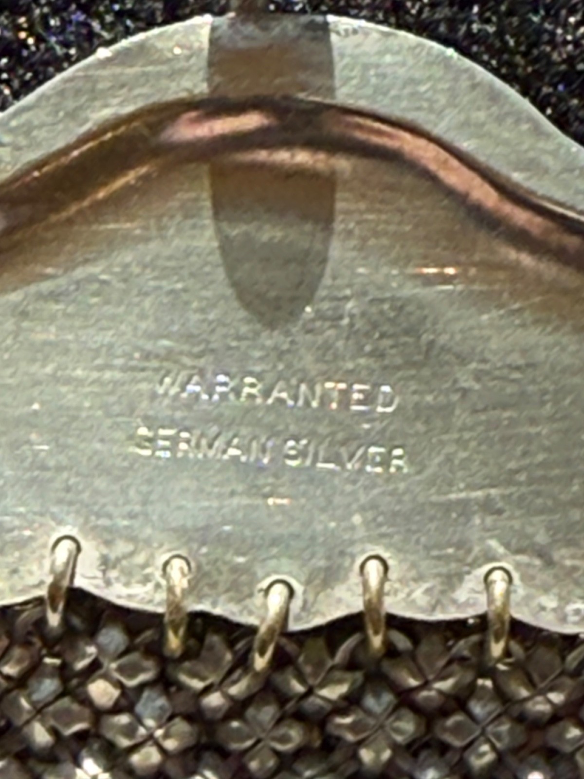 Antique German Silver Chatelaine Mesh Purse - image 14