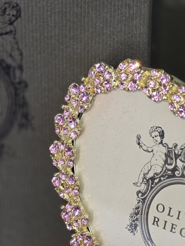 Olivia Riegel Heart Frame with Crystals Photo Frame Brand New 3.5" - Picture 6 of 14