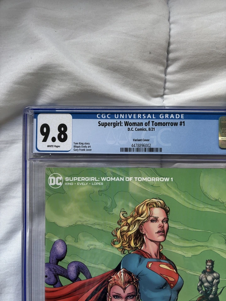 Supergirl Woman of Tomorrow #1 CGC 9.8 Gary Frank Variant Cover Tom King - Image 2 of 3