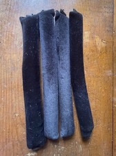 Set Of 4 Black Heatless Curling Rods Used