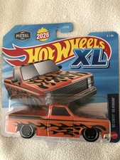 NEW 2026 Hot Wheels XL '83 Chevy Silverado Pickup Truck Flames