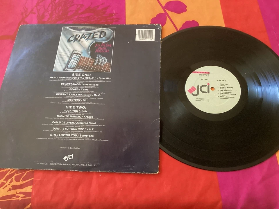 Crazed - An All Out Metal Assault - Vinyl LP - Image 2 of 2
