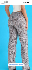 House of CB Metallic Mara Lace Trousers UK S