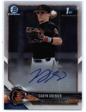 2018 Bowman Draft Chrome Autographs #CDA-CG Cadyn Grenier Autographed O ID:31387