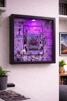 Teach Manga Op 09 Display One Piece Card Game Tcg Led Frame PSA Bgs Raw Slab