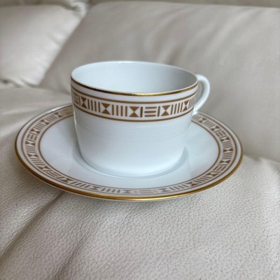Hermes Paris Tea Cup & Saucer Egee SUN Porcelain Tableware Homeware No Box Used