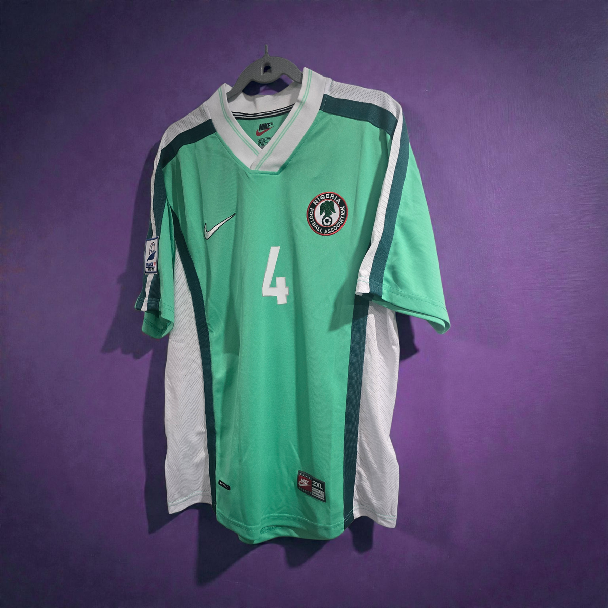NIGERIA Home - FIFA World Cup 1998 - Soccer - NWANKWO KANU # 4