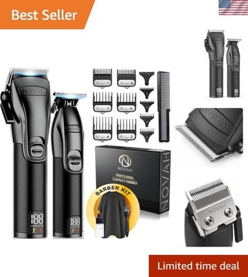 Novah Professional Wireless Hair Clippers Set - Cordless for Precision Trimming