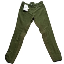 Roysta Equestrian Pants Women's Girls' Sz 30 Green Horse Riding Pants Korea