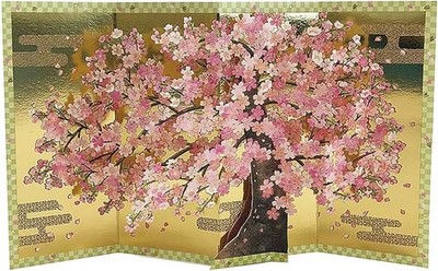 Japanese Sakura Tree Pop-Up Greeting Card 3D Cherry Blossom Spring Card